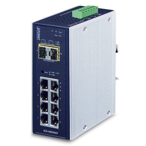 SWITCH INDUSTRIAL 8P 1000-T + 2 SFP 1000-X ADM