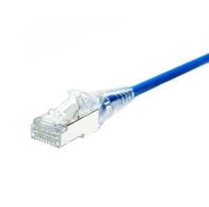 Patch cord mini turn boot C. 6 A28 AWG  BLUE, 1 M LSZH  UTP