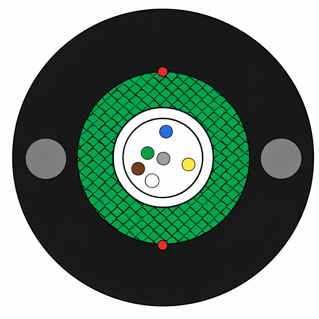CABLE MULTIMODO OM4 ANTIROEDOR METALICO